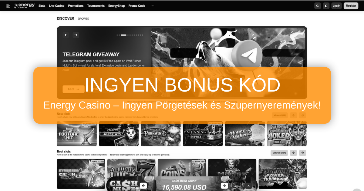 Energy Casino 30 Free Spins Bonus Code - 2026 Magyarország
